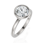 Load image into Gallery viewer, Solitaire Bezel Setting Diamond Ring (1.50 CT. Solitaire)