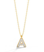 Load image into Gallery viewer, Custom Diamond Initial Pendant Necklace (0.80 CTW) in 14K & 18K Solid Gold | A–Z