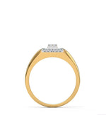 Load image into Gallery viewer, Fanciable Round Cut Diamond Ring With Yellow Gold & White Gold For Men