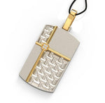 Load image into Gallery viewer, Whopping White Gold & Yellow Gold Round Cut Diamond Pendant For Men