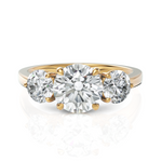 Load image into Gallery viewer, Troupe Round Three Stone Round Cut Diamond Ring (1.5 CT. Center Diamond)