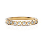 Load image into Gallery viewer, Elegant half Eternity Ring With Round Cut Diamond