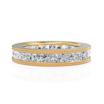 Load image into Gallery viewer, Princess Cut Diamond Eternity Wedding Band