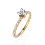 Load image into Gallery viewer, Thrilling Heart Cut Solitaire Diamond Ring (0.50 CT. Heart Cut)
