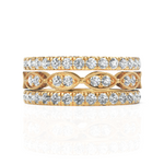 Load image into Gallery viewer, 2.50 ctw Round Diamond Multi-Row Eternity Ring in Solid Gold