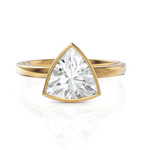 Load image into Gallery viewer, Trillion Cut Solitaire Diamond Ring With Bezel Set (1.50 CT.)