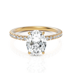 Load image into Gallery viewer, Finest Solitaire Oval Cut Diamond Wedding Ring (1.50 CT. Oval Cut)