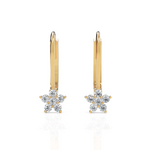 Load image into Gallery viewer, Fern Diamond Dropping Earrings