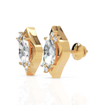 Load image into Gallery viewer, Classic Marquise Cut Diamond Studs