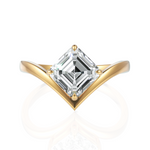Load image into Gallery viewer, Solitude Mirage Asscher Cut 1.50 CT. Diamond Ring