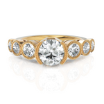 Load image into Gallery viewer, Hellenic 7 Diamonds Solitaire Ring (1.00 CT. Solitaire)