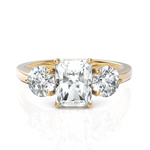 Load image into Gallery viewer, Radiant Cut & Round Cut Solitaire Diamond Ring (1.50 CT. Radiant Cut)