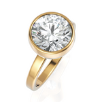 Load image into Gallery viewer, Epic Round Cut Diamond Ring with Bezel Setting (2.00 CT. Solitaire)