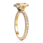 Load image into Gallery viewer, Lustre Asscher Cut Diamond Solitaire Ring With Bezel Setting (2.00 CT. Asscher Cut)