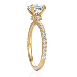 Load image into Gallery viewer, Solitude Grace Square Radiant Cut Diamond Ring (1.50 CT. Square Radiant Cut)