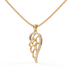 Load image into Gallery viewer, Superior Diamond Feather Pendant ( Neck Chain Is Not A Part Of The Product And Can Be Bought Separately )