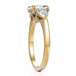 Load image into Gallery viewer, Peerless Asscher Cut & Pear Cut Trio Diamond Ring (1.50 CT. Asscher Cut)