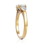 Load image into Gallery viewer, Threeling Solitaire Diamond Wedding Ring With Round Cut & Pear Cut Diamonds (1.50 CT. Round Cut)