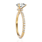 Load image into Gallery viewer, Dignified Pear Cut Solitaire Diamond Wedding Ring (1.00 CT. Pear Cut)