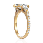 Load image into Gallery viewer, Tremendous Three Solitaire Diamond Ring With Marquise Cut & Pear Cut Diamond (1.50 CT. Marquise Cut)