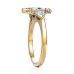 Load image into Gallery viewer, Classic Three Stone Marquise Cut & Pear Cut Diamond Solitaire Ring (1.50 CT. Marquise Cut)