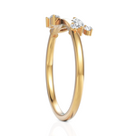 Load image into Gallery viewer, Petal Diamond Ring With Round Cut & Marquise Cut Diamond