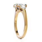 Load image into Gallery viewer, Radiant Cut & Pear Cut Three Stone Solitaire Diamond Ring (2.00 CT. Radiant Cut)