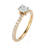 Load image into Gallery viewer, Superior Radiant Square Solitaire Diamond Ring (0.50 CT. Radiant Square Cut)