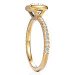 Load image into Gallery viewer, Charming Cushion Cut Diamond Solitaire Ring With Bezel Set (1.50 CT. Solitaire)