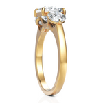 Load image into Gallery viewer, Princess Cut & Round Cut Three Stone Diamond Ring (1.50 CT. Princess Cut)