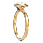 Load image into Gallery viewer, Dropping Pear Diamond Solitaire Bezel Set Ring (1.00 CT.)