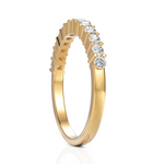 Load image into Gallery viewer, Glistening Classic Diamond Half Eternity Band