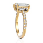 Load image into Gallery viewer, Rigorous Toi Et Moi Emerald Cut & Pear Cut Diamond Ring (1.50 CT. Each Stone)