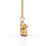 Load image into Gallery viewer, Exquisite Diamond Teddy Bear Pendant Necklace
