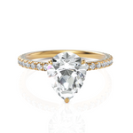 Load image into Gallery viewer, Dropping Pear Cut Solitaire Diamond Ring (2.00 CT. Pear Cut)