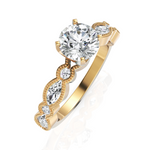 Load image into Gallery viewer, 1.00 Carat Solitaire With Marquise Cut Diamond Ring