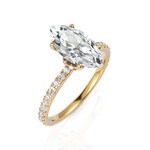 Load image into Gallery viewer, Eleanor Marquise Cut Solitaire Diamond Ring (2.00 CT. Marquise Cut)