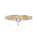 Load image into Gallery viewer, Thrilling Heart Cut Solitaire Diamond Ring (0.50 CT. Heart Cut)