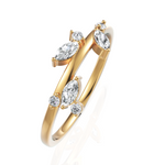 Load image into Gallery viewer, Petal Diamond Ring With Round Cut & Marquise Cut Diamond