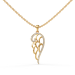 Load image into Gallery viewer, Superior Diamond Feather Pendant ( Neck Chain Is Not A Part Of The Product And Can Be Bought Separately )