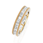 Load image into Gallery viewer, Princess Cut Diamond Eternity Wedding Band