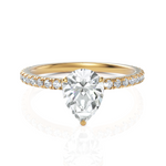 Load image into Gallery viewer, Dignified Pear Cut Solitaire Diamond Wedding Ring (1.00 CT. Pear Cut)