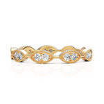 Load image into Gallery viewer, Stacking Eternity Marquise Round Simulated Diamond Band Ring