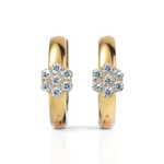 Load image into Gallery viewer, Seven Stone Charming Diamond Hoop Earrings