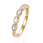 Load image into Gallery viewer, Half Eternity Marquise Diamond Wedding Band