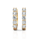 Load image into Gallery viewer, Scarlett Sparkle Diamond Hoop Earrings