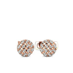 Load image into Gallery viewer, Classy Rose Gold Cufflinks With Round Cut Diamonds