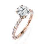 Load image into Gallery viewer, Imperious Round Cut Solitaire Diamond Ring (1.00 CT. Carat)