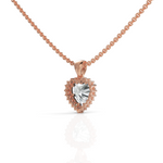 Load image into Gallery viewer, Brilliant Heart Solitaire Halo Diamond Pendant ( Neck Chain Is Not A Part Of The Product And Can Be Bought Separately )