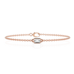 Load image into Gallery viewer, EMERALD CUT DIAMOND BRACELET